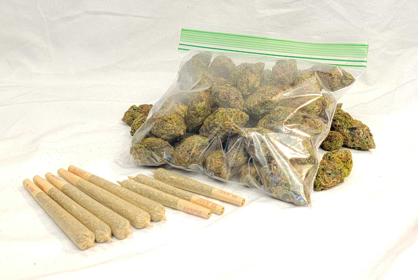 Director’s Prop Pack | 1oz Fake Weed + 8 Fake Joints | Realistic Prop Nugs & Doobies | 420 Movie Props, Pranks, Costumes, Gag Gifts - FAUX - 20 Decor420 display setcannabis photo prop
