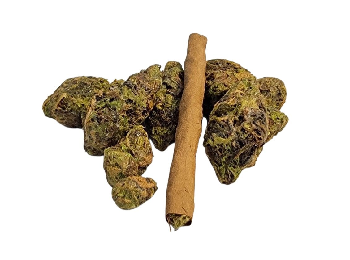 Realistic Fake Blunt Prop – 4.5" Faux Cannabis Blunt with Nug Tips – Handmade 420 Gag Gift, Weed Lover Novelty Decor - FAUX - 20 Decor420 accessory420 gift ideas