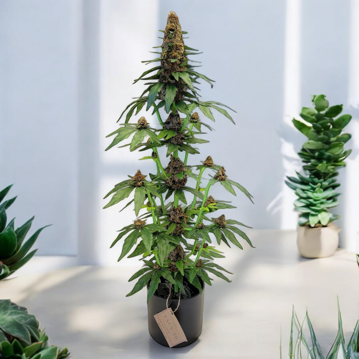 30" Artificial Marijuana Plant - Fake Weed Cannabis Hemp (420) Decoration | FAUX - 20 - FAUX - 20 Decor