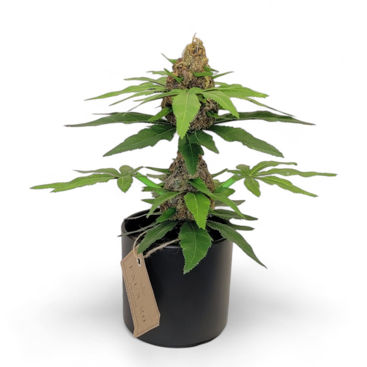 Artificial Marijuana Plant Fake weed 420 Decor Kush Fake Weed Plant (10" inch) - FAUX - 20 Decor