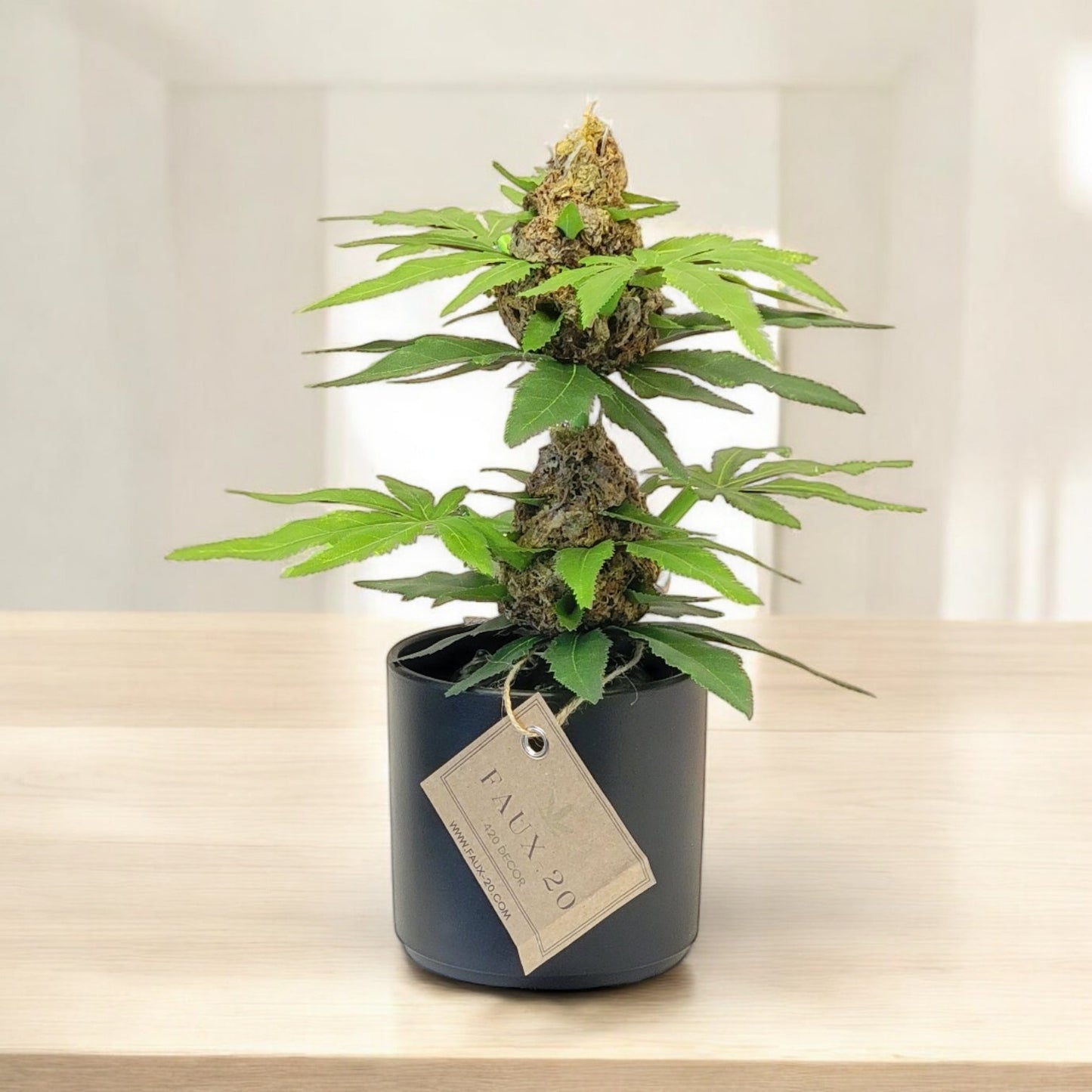 Artificial Marijuana Plant Fake weed 420 Decor Kush Fake Weed Plant (10" inch) - FAUX - 20 Decor