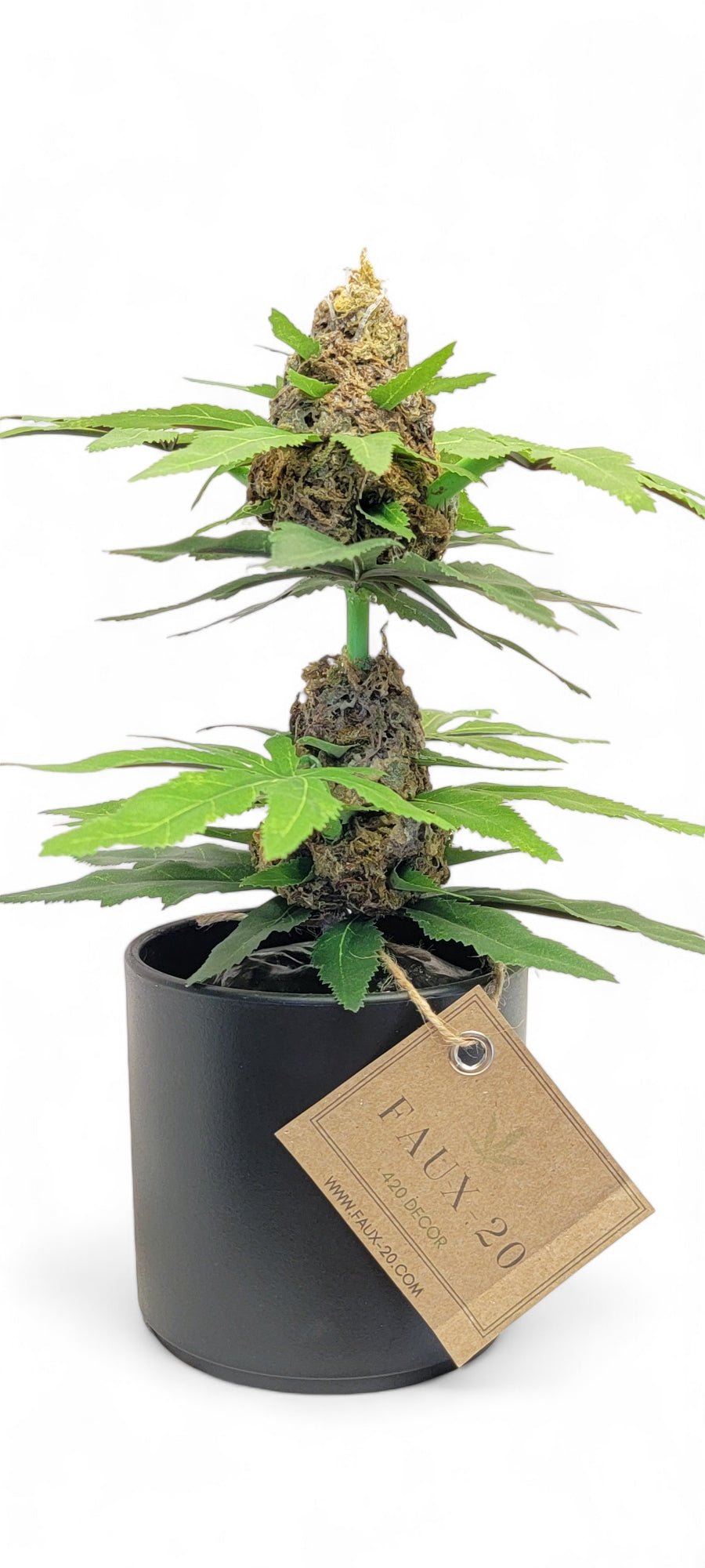 Artificial Marijuana Plant Fake weed 420 Decor Kush Fake Weed Plant (10" inch) - FAUX - 20 Decor