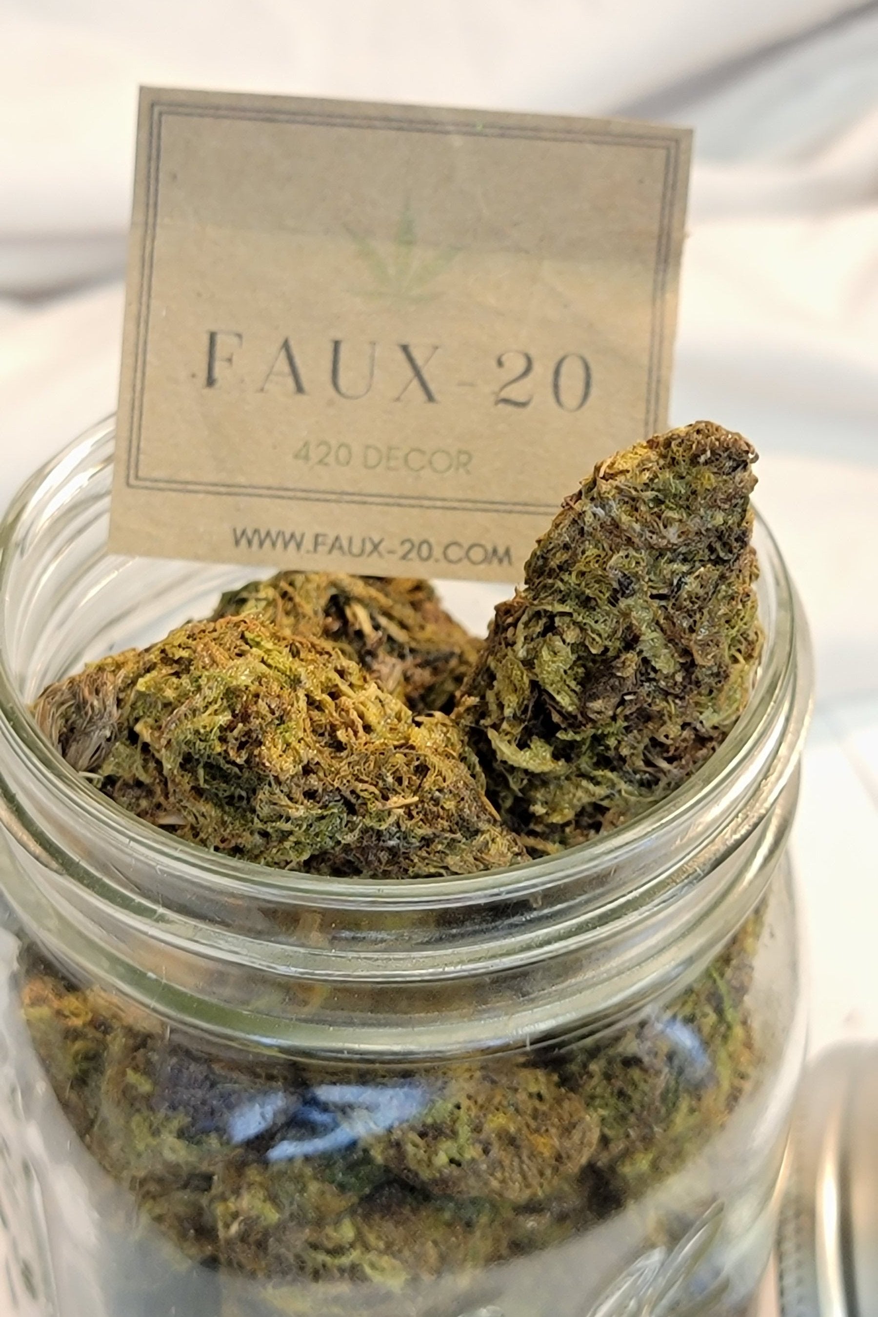 Fake Weed Nuggs Joke Gift - Artificial Marijuana Cannabis Nuggets (1/8th) | Faux20 - FAUX - 20 Decor